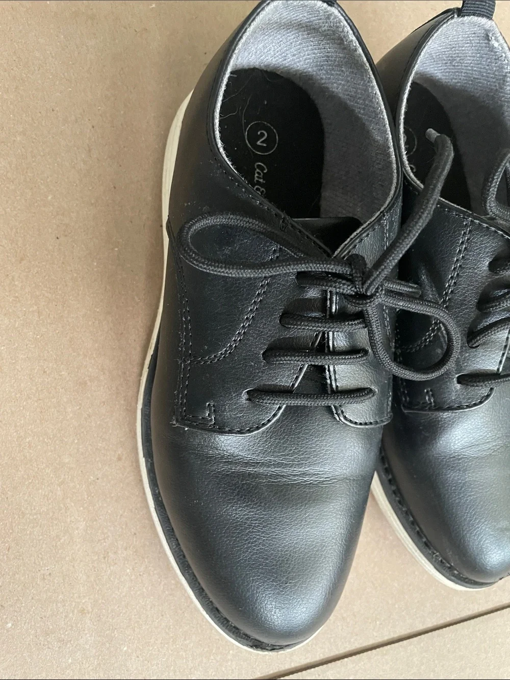 Cat & Jack Black Lace-Up Oxford Sneakers